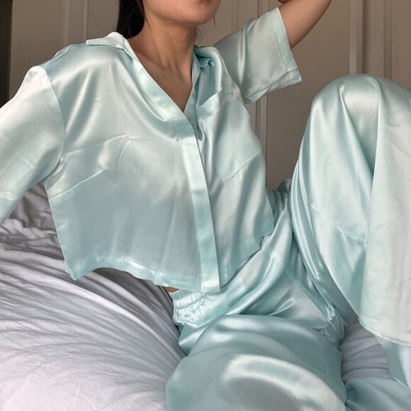 lunya Other - Lunya Washable Silk Jacquard High Rise Pant Set